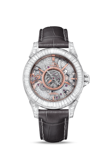 Omega De Ville Tourbillon Co-Axial Platinum / Baguette / Snow / Omega Boutique